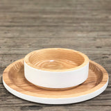 Individual wooden bowl (Parchment)